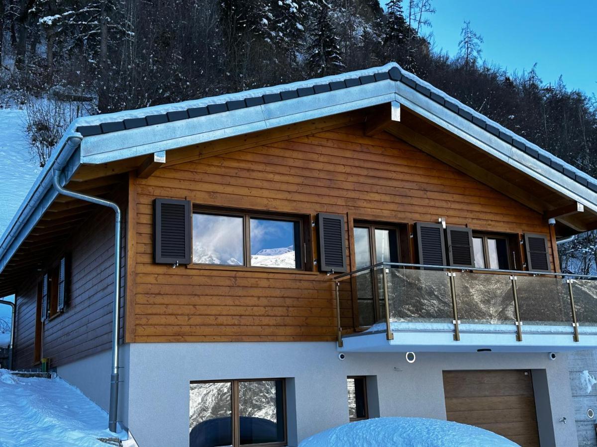 Chambres D'Hotes Les Louettes A Sapinhaut Canton Du Valais Saxon Luaran gambar